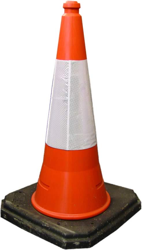 traffic and cleaning cones